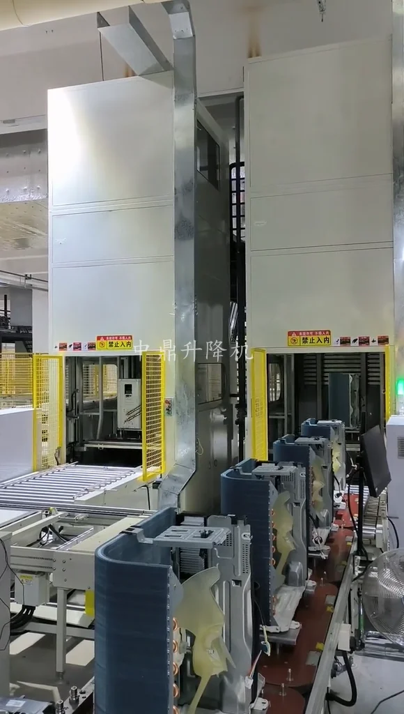 Continuous Roller Conveyor Lifter For Air Conditioner Transportation
