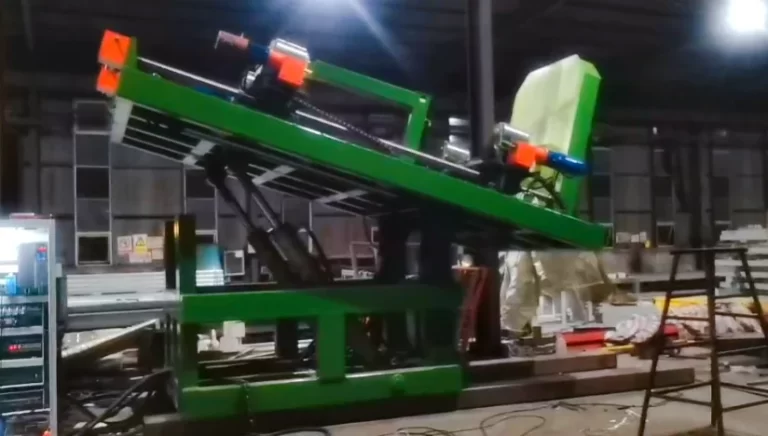 15-Ton Hydraulic Turning Machine for Cylinder Sleeve Production – 90° Safe Rotation Solution