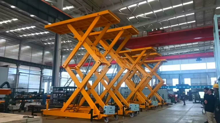 3-Ton Mobile Scissor Lift | 6m Height | Double-Span Triple-Level Platform
