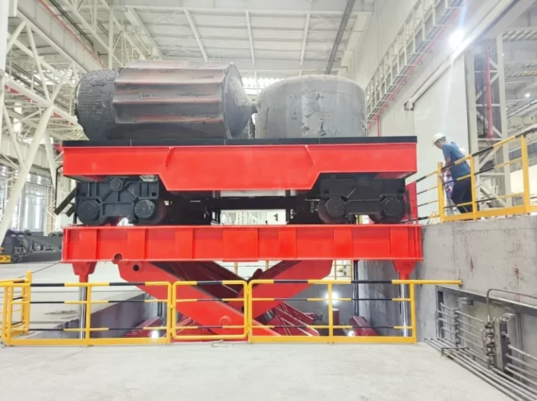 China’s Max-Tonnage Scissor Lift Platform | 350T Heavy-Duty Nuclear Equipment Material Handling Solution