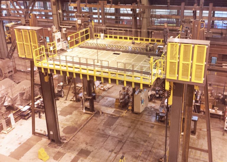 Large Four-Column Lifting Platform for Nuclear Industry – High-Precision Heavy-Duty Solution