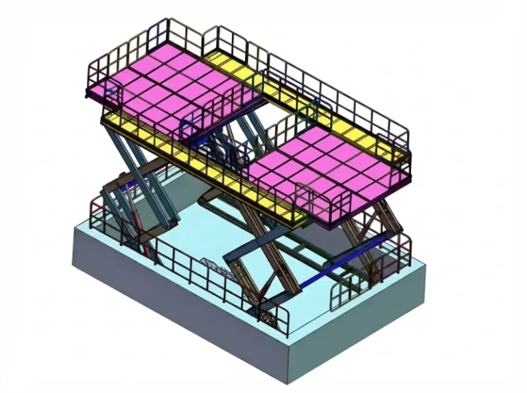 Aerospace High-Precision Mechanical Lifting Platform for Aircraft Engine Maintenance & Wind Tunnel Testing