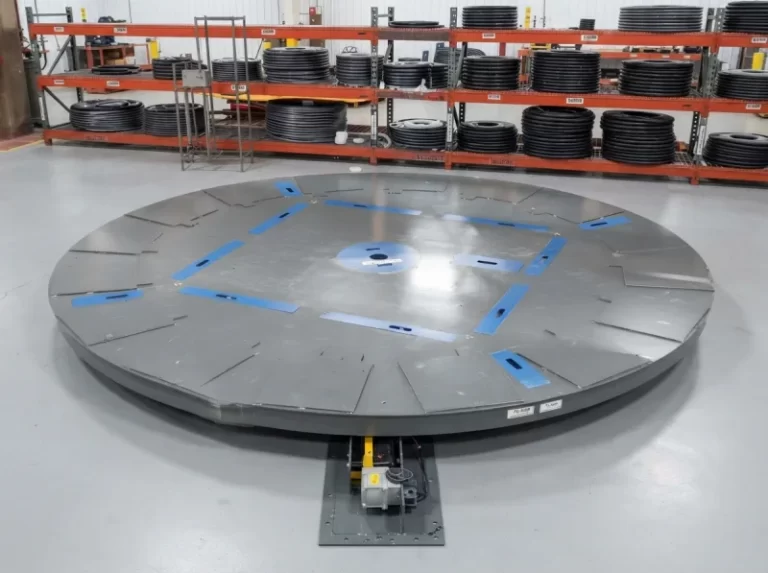 2-Meter Heavy-Duty Turntable for Wind Turbine Blade Manufacturing | Large Component Positioning