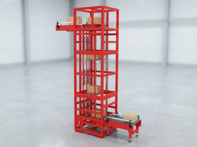Continuous Vertical Conveyor for Food & Beverage Processing | High-Density Vertical Transport