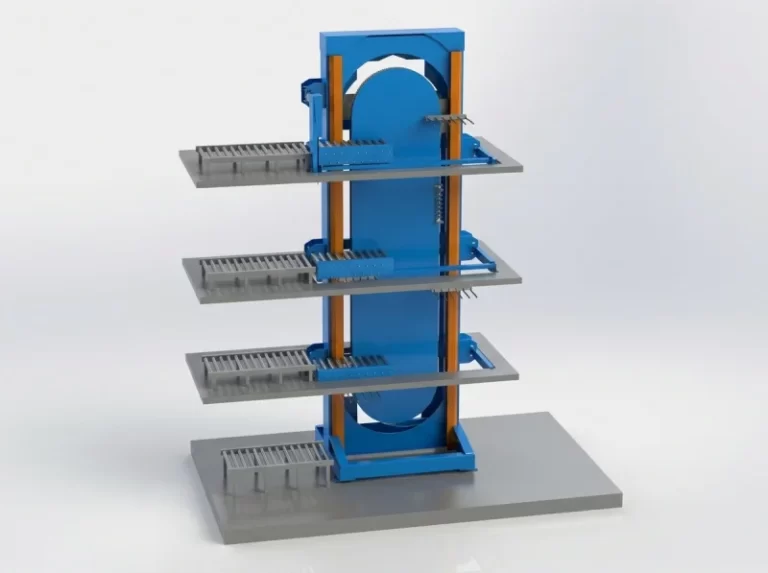 External Vertical Conveyor for Heavy Industry | Continuous Fork Lift