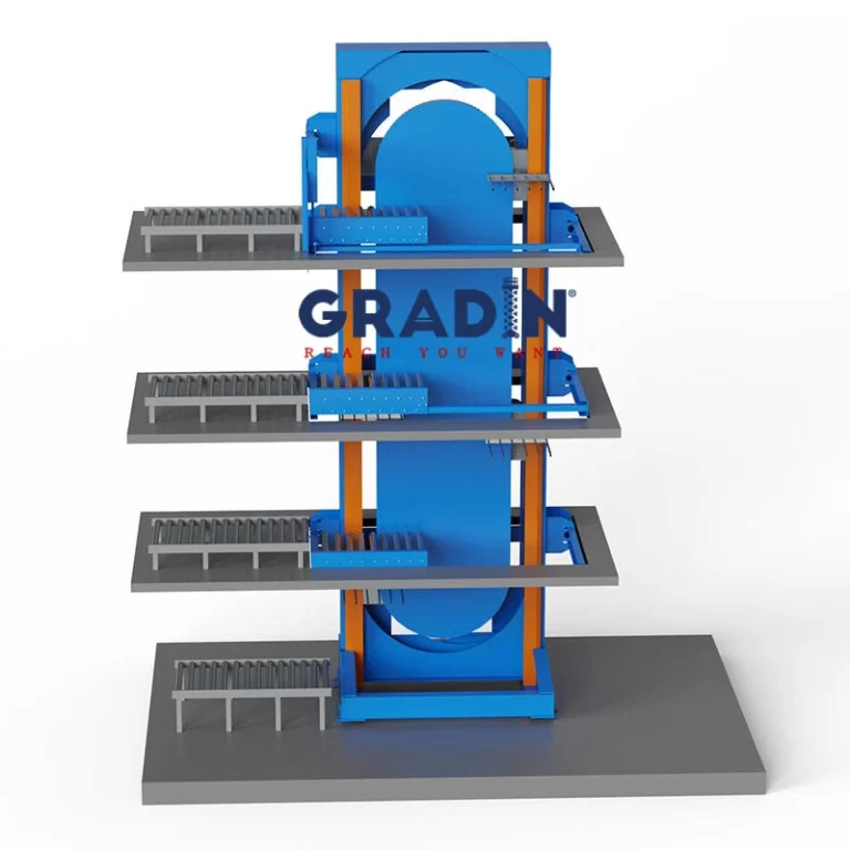 External Vertical Conveyor for Heavy Industry | Continuous Fork Lift