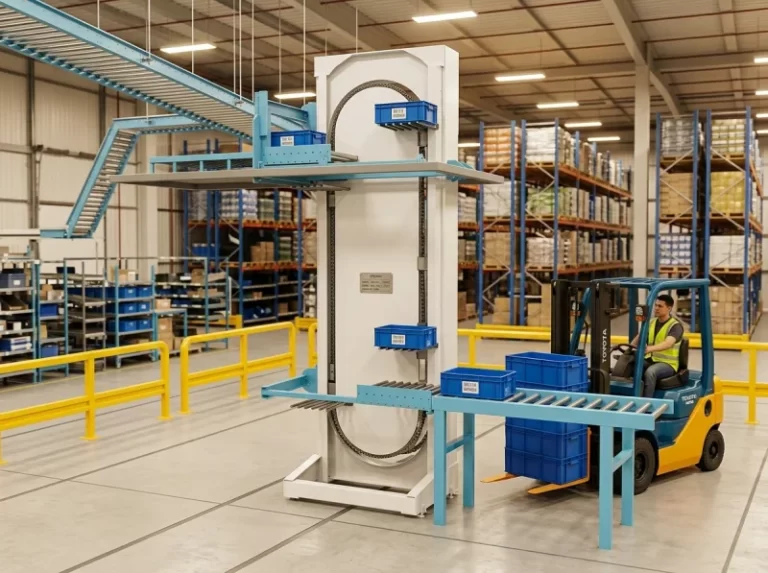Fork-Arm Continuous Lifter in Automated Battery Pack Handling