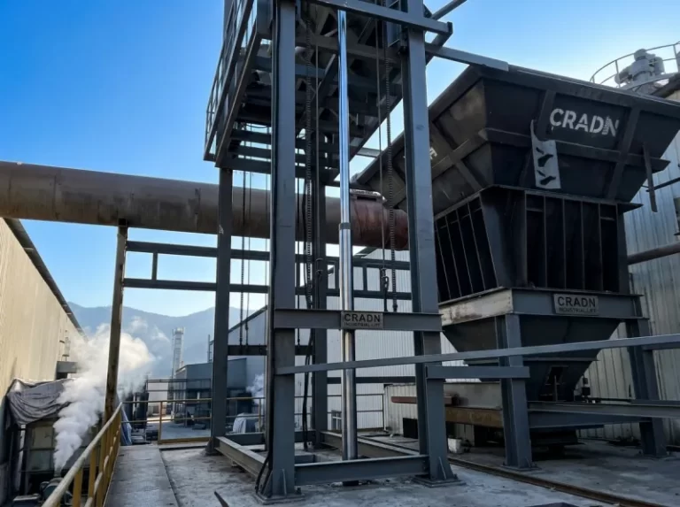Feeding System for Battery Materials: Overhead Conveyance & Precision 60-Degree Tipping