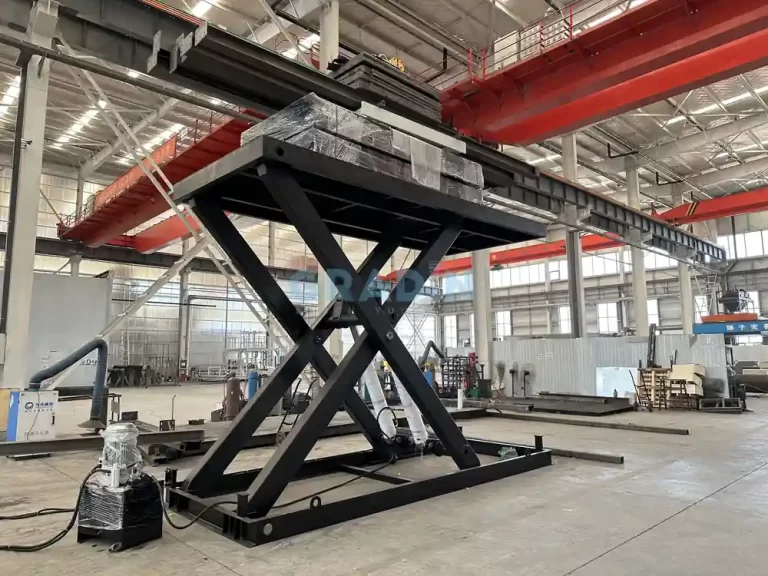 Custom Dual-Layer Private Garage Scissor Lift for France